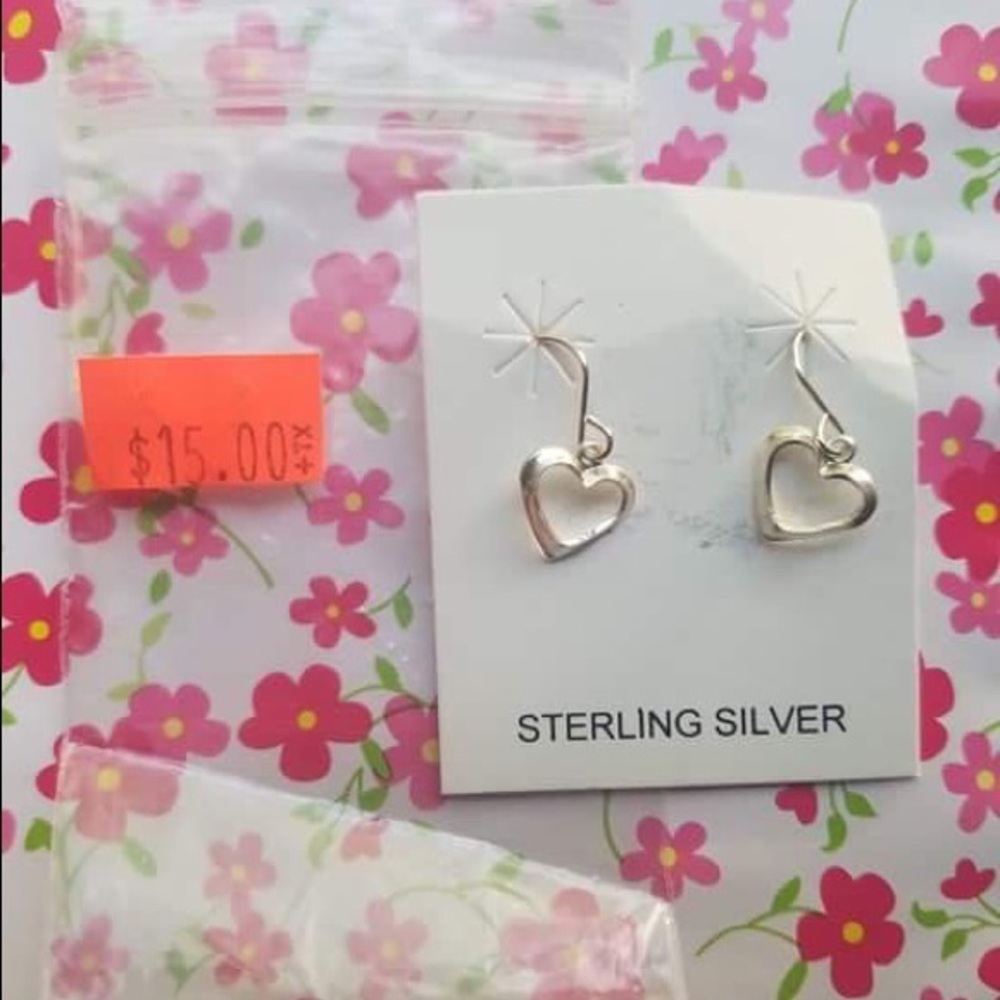 Sterling Silver Heart Earrings